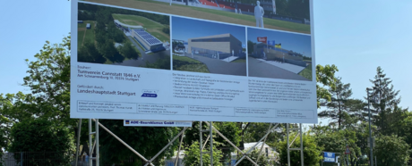 Baseball Stadion mit Sporthalle und Verwaltung