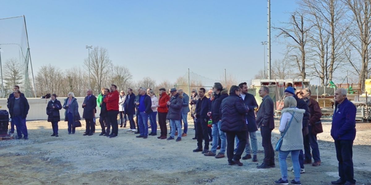 Partner und Sponsoren beim Richtfest